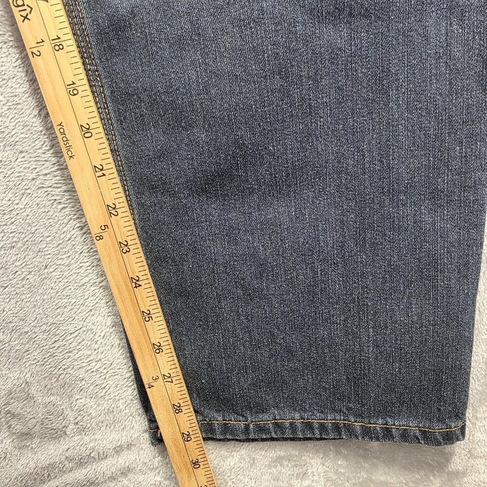 Carhartt Holter Jeans Mens 40x30 Blue Relaxed Fit Straight Leg Workwear 101483 - Picture 7 of 11